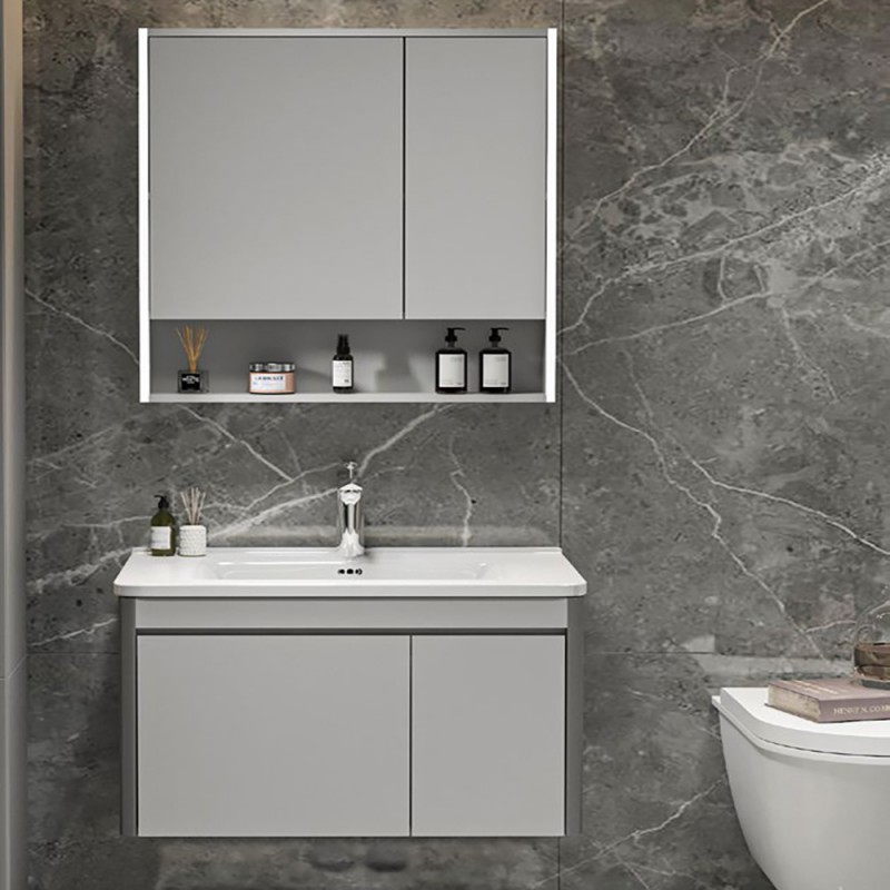 ΣΕΤ ΕΠΙΠΛΟ ΜΠΑΝΙΟΥ YVONNE GREY MATT 60CM