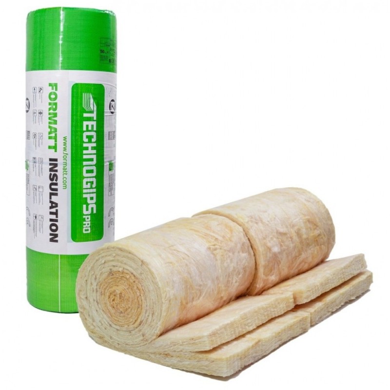 ΟΡΥΚΤΟΒΑΜΒΑΚΑΣ THERMO-ACOUSTIC PRO ROLL 0.37 650x60x75CM ΔΕΜΑ (10.20M²) TECHNOGIPS