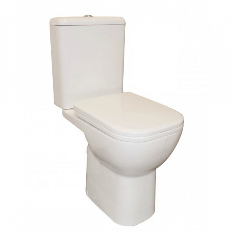 ΣΕΤ ΛΕΚΑΝΗ ΜΕ ΚΑΖΑΝΑΚΙ ALMOND RIMLESS ΚΑΙ ΚΑΠΑΚΙ SOFT CLOSE ΠΙΣΩ ΣΙΦΩΝΙ 61.5CM