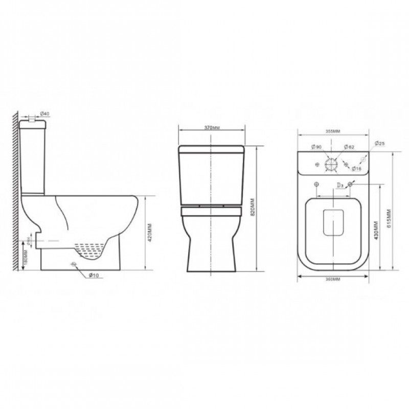 ΣΕΤ ΛΕΚΑΝΗ ΜΕ ΚΑΖΑΝΑΚΙ ALMOND RIMLESS ΚΑΙ ΚΑΠΑΚΙ SOFT CLOSE ΠΙΣΩ ΣΙΦΩΝΙ 61.5CM