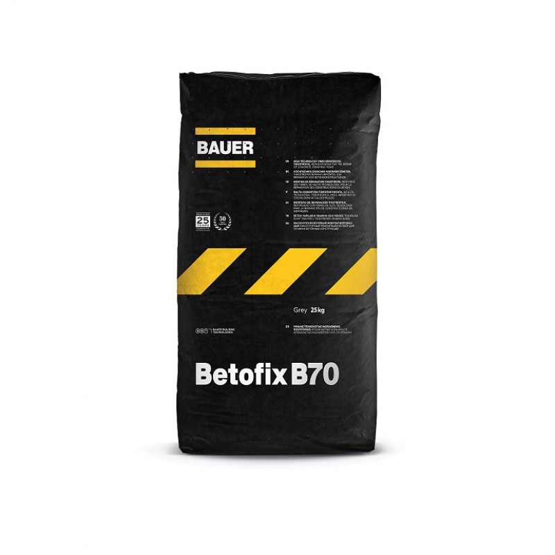 BETOFIX B70 ΕΠΙΣΚΕΥΑΣΤΙΚΟ ΤΑΧΥΠΗΚΤΟ ΡΗΤΙΝΟΥΧΟ ΙΝΟΠΛΙΣΜΕΝΟ ΤΣΙΜΕΝΤΟΚΟΝΙΑΜΑ BAUER (25KG)