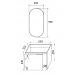 ΣΕΤ ΕΠΙΠΛΟ ΜΠΑΝΙΟΥ CLEIO CAPPUCINO MATT 60CM