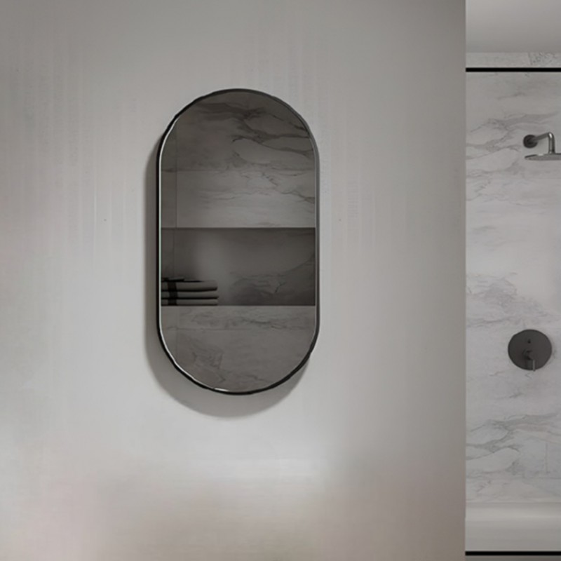 ΚΑΘΡΕΠΤΗΣ CLEIO BLACK 45X90CM