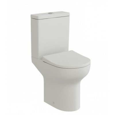 ΣΕΤ ΛΕΚΑΝΗ ΜΕ ΚΑΖΑΝΑΚΙ COMPACT WHITE GLOSSY ΚΑΙ ΚΑΠΑΚΙ SLIM SOFT CLOSE ΠΙΣΩ ΣΙΦΩΝΙ 56CM