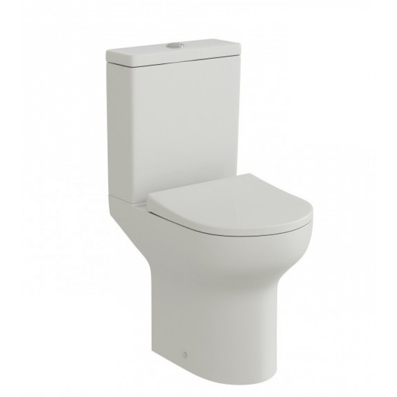 ΣΕΤ ΛΕΚΑΝΗ ΜΕ ΚΑΖΑΝΑΚΙ COMPACT WHITE GLOSSY ΚΑΙ ΚΑΠΑΚΙ SLIM SOFT CLOSE ΠΙΣΩ ΣΙΦΩΝΙ 56CM