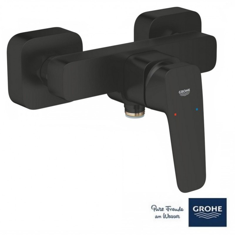 ΜΠΑΤΑΡΙΑ ΝΤΟΥΖΙΕΡΑΣ CUBEO BLACK MATT (1018242430) GROHE