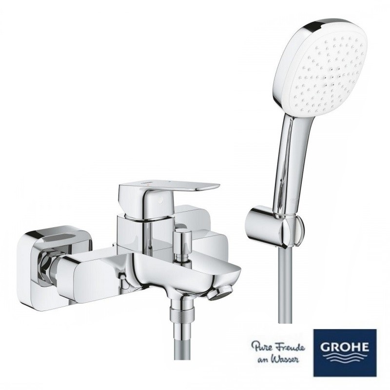 ΜΠΑΤΑΡΙA ΛΟΥΤΡΟΥ CUBEO ΣΕΤ CHROME (1018140000) GROHE
