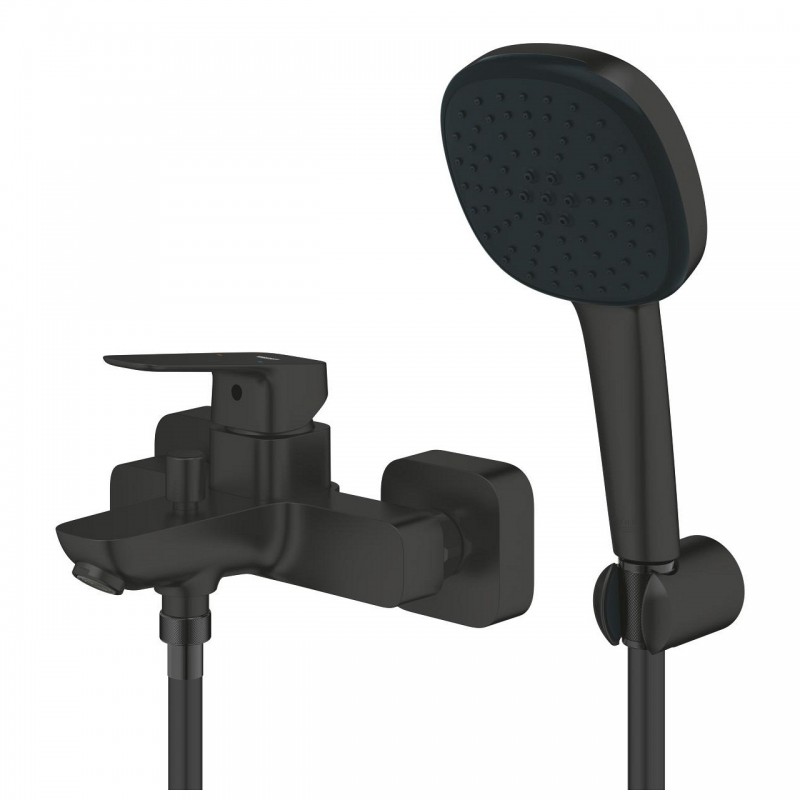 ΜΠΑΤΑΡΙΑ ΛΟΥΤΡΟΥ CUBEO ΣΕΤ BLACK MATT (1018142430) GROHE