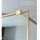 ΚΑΜΠΙΝΑ ΕΛΕΥΘΕΡΗΣ ΤΟΠΟΘΕΤΗΣΗΣ WALK-IN CLEAN GLASS BRUSHED GOLD FLUTED PVD 90X200CM