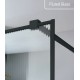 ΚΑΜΠΙΝΑ ΕΛΕΥΘΕΡΗΣ ΤΟΠΟΘΕΤΗΣΗΣ WALK-IN CLEAN GLASS BLACK FLUTED PVD 70X200CM