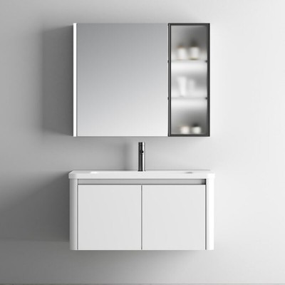 ΣΕΤ ΕΠΙΠΛΟ ΜΠΑΝΙΟΥ DIONE WHITE MATT 80CM