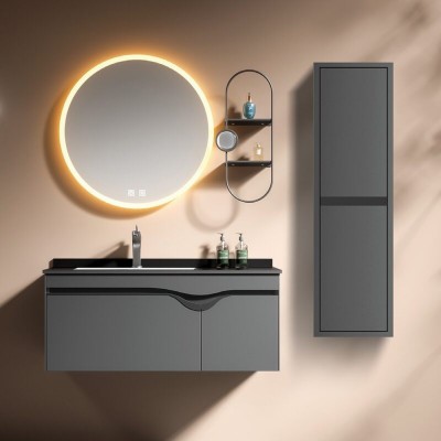 ΣΕΤ ΕΠΙΠΛΟ ΜΠΑΝΙΟΥ DIVA ANTHRACITE MATT 100CM