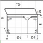 ΒΑΣΗ ΕΠΙΠΛΟΥ ΜΕ ΝΙΠΤΗΡΑ DIVA ANTHRACITE 80CM ΒΑΣΗ ΕΠΙΠΛΟΥ ΜΕ ΝΙΠΤΗΡΑ DIVA ANTHRACITE 80CM