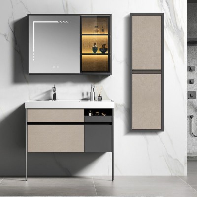 ΣΕΤ ΕΠΙΠΛΟ ΜΠΑΝΙΟΥ ELITE SMOKE GREY MATT 100CM