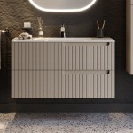 ΒΑΣΗ ΕΠΙΠΛΟΥ ΜΕ ΝΙΠΤΗΡΑ ENZA BEIGE MATT 100CM ΒΑΣΗ ΕΠΙΠΛΟΥ ΜΕ ΝΙΠΤΗΡΑ ENZA BEIGE MATT 100CM