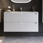 ΒΑΣΗ ΕΠΙΠΛΟΥ ΜΕ ΝΙΠΤΗΡΑ ENZA WHITE MATT 100CM ΒΑΣΗ ΕΠΙΠΛΟΥ ΜΕ ΝΙΠΤΗΡΑ ENZA WHITE MATT 100CM