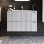 ΒΑΣΗ ΕΠΙΠΛΟΥ ΜΕ ΝΙΠΤΗΡΑ ENZA WHITE MATT 80CM ΒΑΣΗ ΕΠΙΠΛΟΥ ΜΕ ΝΙΠΤΗΡΑ ENZA WHITE MATT 80CM