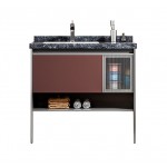 ΒΑΣΗ ΕΠΙΠΛΟΥ ΜΕ ΝΙΠΤΗΡΑ ERIETE BORDEAUX/ANTHRACITE ΜΑΤΤ 100CM ΒΑΣΗ ΕΠΙΠΛΟΥ ΜΕ ΝΙΠΤΗΡΑ ERIETE BORDEAUX/ANTHRACITE ΜΑΤΤ 100CM