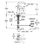 ΜΠΑΤΑΡΙΑ ΝΙΠΤΗΡΟΣ ΨΗΛΗ ESSENCE BRUSHED HARD GRAPHITE (24174AL1) GROHE ΜΠΑΤΑΡΙΑ ΝΙΠΤΗΡΟΣ ΨΗΛΗ ESSENCE BRUSHED HARD GRAPHITE (24174AL1) GROHE