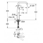 ΜΠΑΤΑΡΙΑ ΝΙΠΤΗΡΟΣ XL ΨΗΛΗ ESSENCECHROME (24170001) GROHE ΜΠΑΤΑΡΙΑ ΝΙΠΤΗΡΟΣ XL ΨΗΛΗ ESSENCECHROME (24170001) GROHE