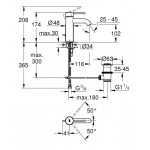 ΜΠΑΤΑΡΙΑ ΝΙΠΤΗΡΟΣ ESSENCE SUPERSTEEL (24171DC1) ΜΕ ΑΥΤ. ΒΑΛΒ. 1/4" GROHE ΜΠΑΤΑΡΙΑ ΝΙΠΤΗΡΟΣ ESSENCE SUPERSTEEL (24171DC1) ΜΕ ΑΥΤ. ΒΑΛΒ. 1/4" GROHE