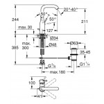 ΜΠΑΤΑΡΙΑ ΝΙΠΤΗΡΟΣ ΨΗΛΗ ESSENCE BRUSHED WARM SUNSET (24174DL1) GROHE ΜΠΑΤΑΡΙΑ ΝΙΠΤΗΡΟΣ ΨΗΛΗ ESSENCE BRUSHED WARM SUNSET (24174DL1) GROHE