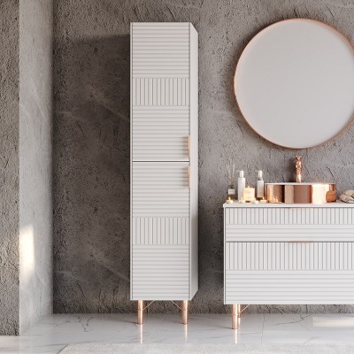 ΣΤΗΛΗ ΕΠΙΠΛΟΥ ΕΠΙΔΑΠΕΔΙΑ FIORE WHITE MATT 35X35X176.5CM ΣΤΗΛΗ ΕΠΙΠΛΟΥ ΕΠΙΔΑΠΕΔΙΑ FIORE WHITE MATT 35X35X176.5CM