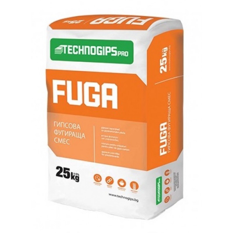 ΣΤΟΚΟΣ ΑΡΜΟΛΟΓΗΣΗΣ TECHNOGIPS FUGA 25KG