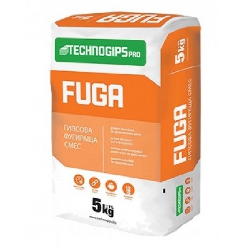 ΣΤΟΚΟΣ ΑΡΜΟΛΟΓΗΣΗΣ TECHNOGIPS FUGA 5KG