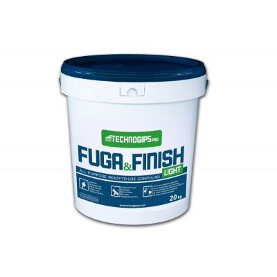 FUGA & FINISH LIGHT ΕΤΟΙΜΟΣ ΣΤΟΚΟΣ ΑΡΜΟΛΟΓΗΣΗ ΚΑΙ ΦΙΝΙΡΙΣΜΑΤΟΣ Q1-Q4 (20KG) TECHNOGIPS