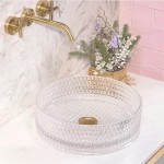 ΝΙΠΤΗΡΑΣ ΕΠΙΤΡΑΠΕΖΙΟΣ GLASS WHITE Φ36CM 