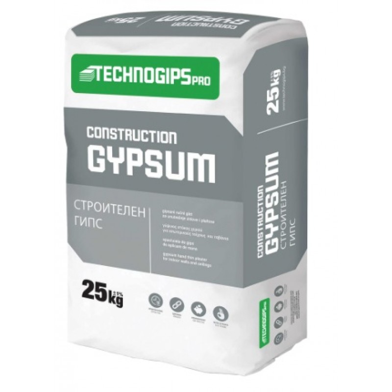 ΓΥΨΟΣ ΟΙΚΟΔΟΜΗΣ GYPSUM 25KG TECHNOGIPS