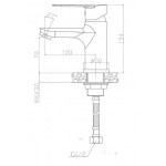 ΜΠΑΤΑΡΙΑ ΝΙΠΤΗΡΟΣ HAPPY CHROME MATT ΜΕ ΑΥΤ. ΒΑΛΒ. POP UP (HP005) QUARANTA