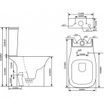 ΣΕΤ ΛΕΚΑΝΗ ΜΕ ΚΑΖΑΝΑΚΙ HAZEL RIMLESS ΚΑΙ ΚΑΠΑΚΙ SLIM SOFT CLOSE ΠΙΣΩ ΣΙΦΩΝΙ 63CM