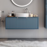 ΒΑΣΗ ΕΠΙΠΛΟΥ ΜΕ ΝΙΠΤΗΡΑ HOLE BLUE MATT 100CM ΒΑΣΗ ΕΠΙΠΛΟΥ ΜΕ ΝΙΠΤΗΡΑ HOLE BLUE MATT 100CM
