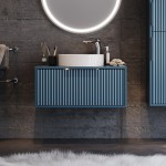 ΒΑΣΗ ΕΠΙΠΛΟΥ ΜΕ ΝΙΠΤΗΡΑ HOLE BLUE MATT 85CM ΒΑΣΗ ΕΠΙΠΛΟΥ ΜΕ ΝΙΠΤΗΡΑ HOLE BLUE MATT 85CM