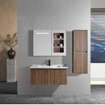 ΣΕΤ ΕΠΙΠΛΟ ΜΠΑΝΙΟΥ LAVARE WALNUT MATT 100CM