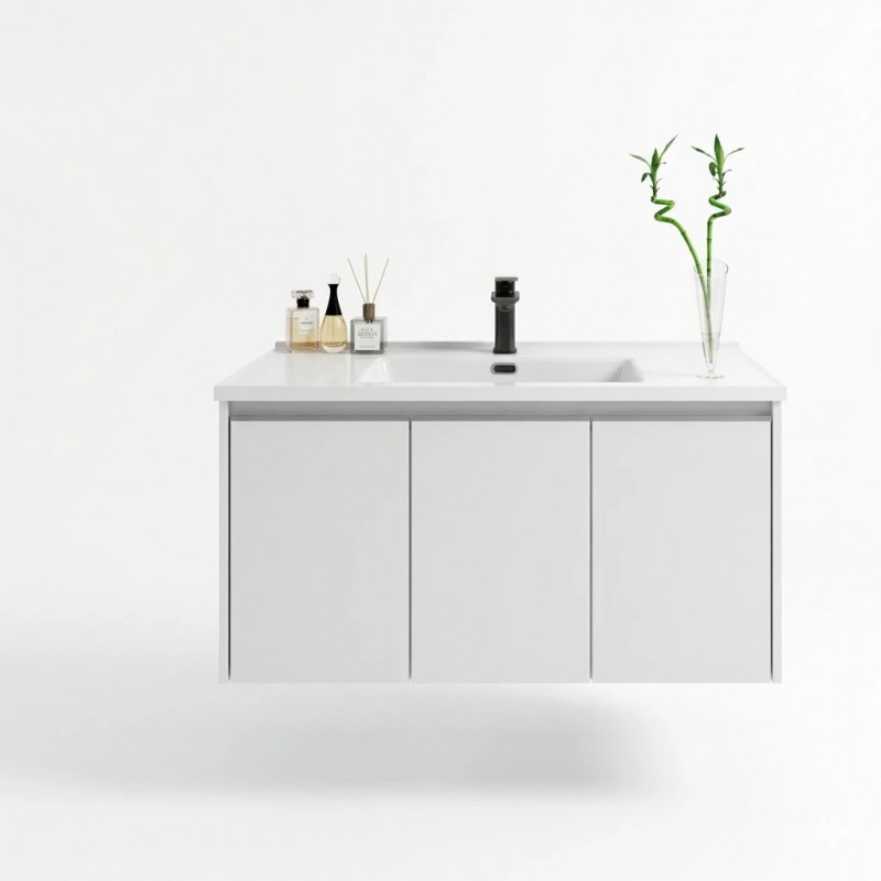 ΒΑΣΗ ΕΠΙΠΛΟΥ ΜΕ ΝΙΠΤΗΡΑ LAVARE WHITE 100CM