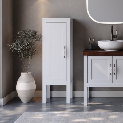 ΣΤΗΛΗ ΕΠΙΠΛΟΥ ΕΠΙΔΑΠΕΔΙΑ LONDON WHITE 40X35.5X140CM ΣΤΗΛΗ ΕΠΙΠΛΟΥ ΕΠΙΔΑΠΕΔΙΑ LONDON WHITE 40X35.5X140CM