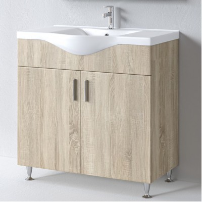 ΒΑΣΗ ΕΠΙΠΛΟΥ ΜΕ ΝΙΠΤΗΡΑ  SIENA SONOMA MATT 90CM