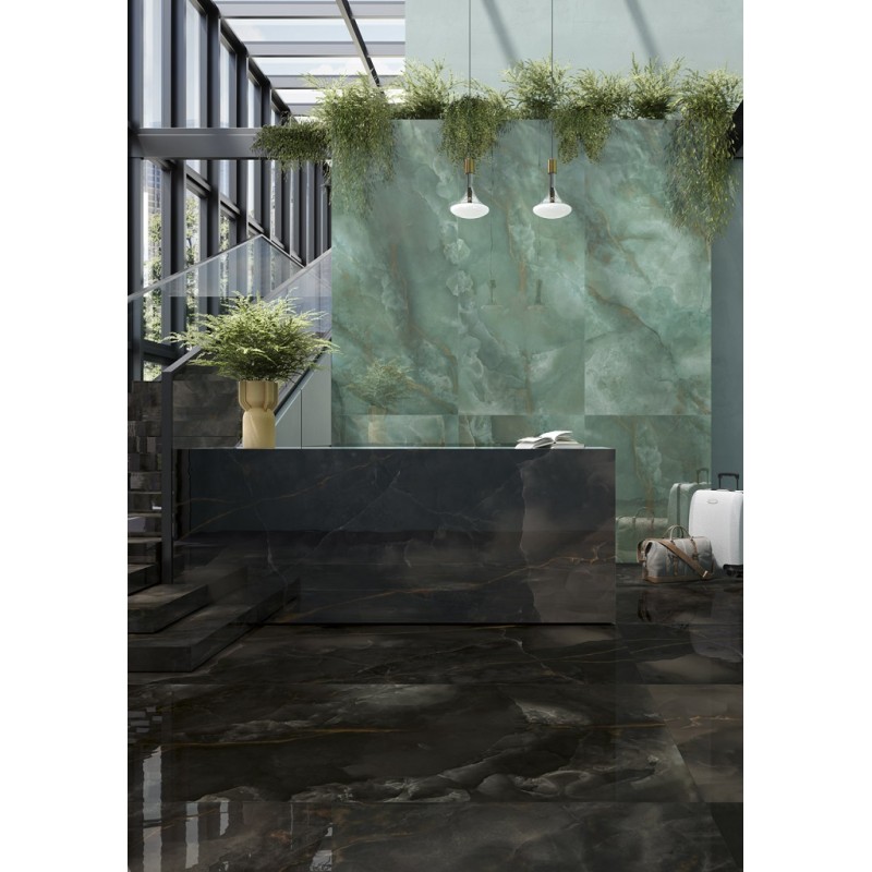 ΠΛΑΚΑΚΙ MYSTERIUM BLACK FULL POLISHED RECTIFIED 60X120CM