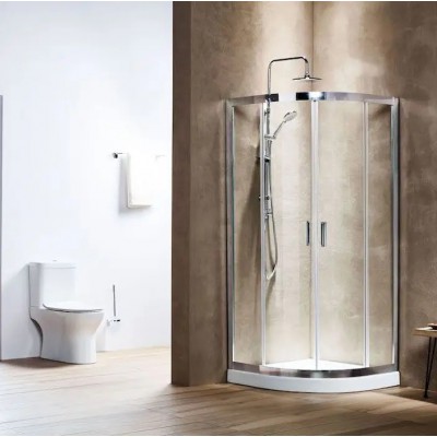 ΚΑΜΠΙΝΑ ΗΜΙΚΥΚΛΙΚΗ NEW LINE CHROME 80Χ80Χ180CM