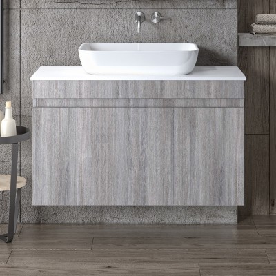 ΒΑΣΗ ΕΠΙΠΛΟΥ ΜΕ ΝΙΠΤΗΡΑ OMEGA TOP GREY OAK 100CM