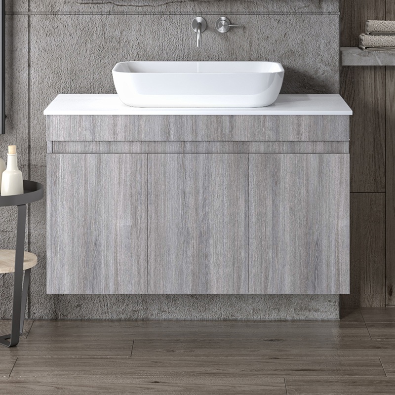 ΒΑΣΗ ΕΠΙΠΛΟΥ ΜΕ ΝΙΠΤΗΡΑ OMEGA TOP GREY OAK 100CM