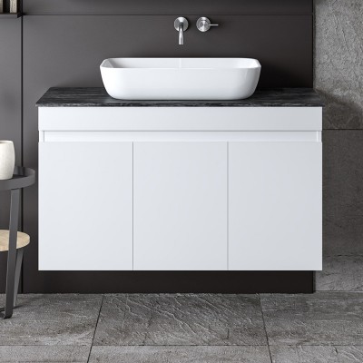 ΒΑΣΗ ΕΠΙΠΛΟΥ ΜΕ ΝΙΠΤΗΡΑ OMEGA TOP WHITE GLOSSY 100CM