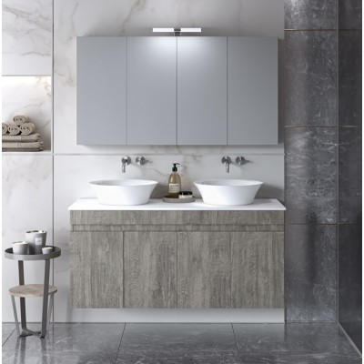 ΣΕΤ ΕΠΙΠΛΟ ΜΠΑΝΙΟΥ OMEGA TOP DOUBLE BERLIN MATT 120CM