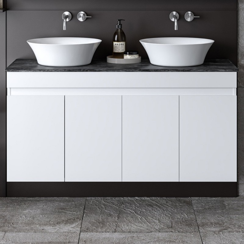 ΒΑΣΗ ΕΠΙΠΛΟΥ ΜΕ ΝΙΠΤΗΡΑ OMEGA TOP DOUBLE WHITE GLOSSY 120CM