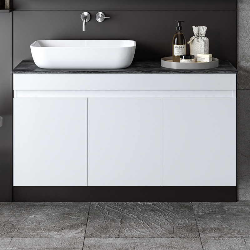 ΒΑΣΗ ΕΠΙΠΛΟΥ ΜΕ ΝΙΠΤΗΡΑ OMEGA TOP WHITE GLOSSY 120CM