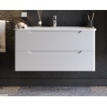 ΒΑΣΗ ΕΠΙΠΛΟΥ ΜΕ ΝΙΠΤΗΡΑ PERLA WHITE MATT 100CM ΒΑΣΗ ΕΠΙΠΛΟΥ ΜΕ ΝΙΠΤΗΡΑ PERLA WHITE MATT 100CM