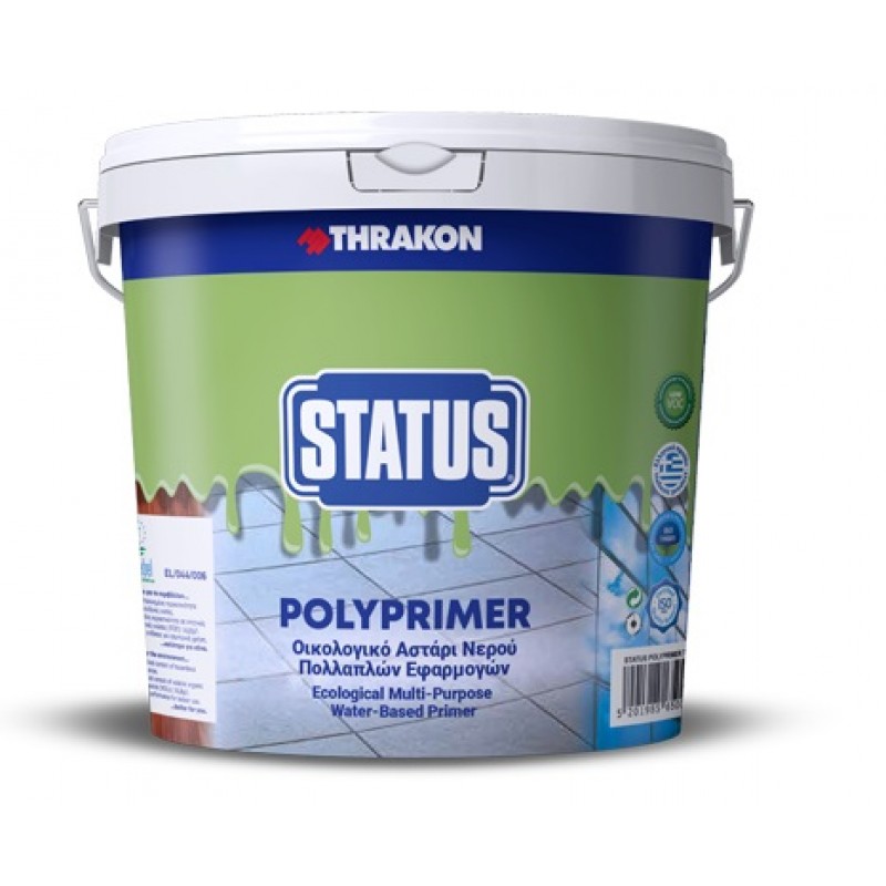 STATUS POLYPRIMER ΟΙΚΟΛΟΓΙΚΟ ΑΣΤΑΡΙ ΠΟΛΛΑΠΛΩΝ ΧΡΗΣΕΩΝ 750ML THRAKON 